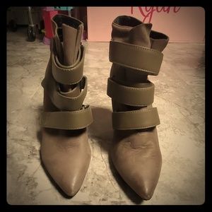 Wedge shoes, three straps sz 6.5